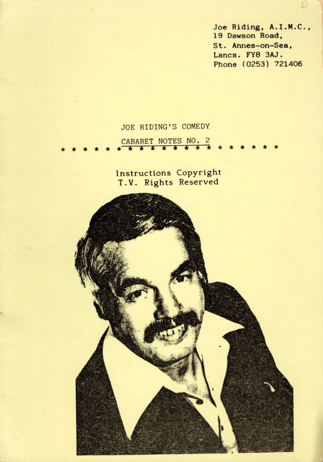 Comedy Cabaret Notes No. 2