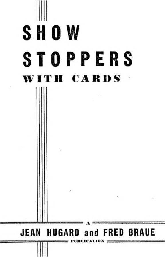 Show Stoppers With Cards