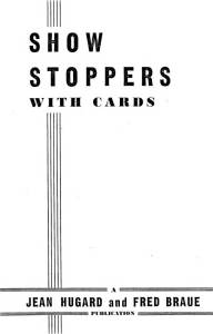 Cover Image for Show Stoppers With Cards
