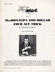 Cover Image for MacDonald's $100 Dollar Four Ace Trick