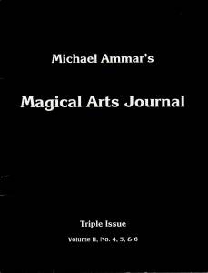 Cover Image for Magical Arts Journal: Triple Issue