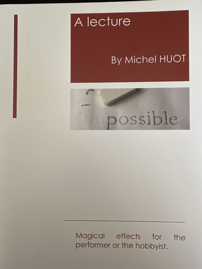 A Lecture By Michel Huot