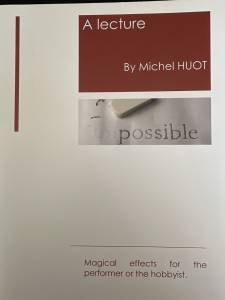Cover Image for A Lecture By Michel Huot