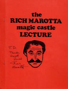 Cover Image for The Rich Marotta Magic Castle Lecture