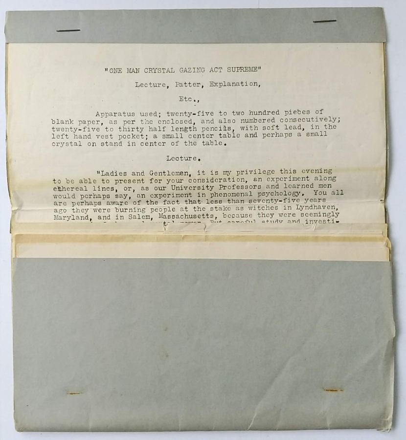 Cover Image for One Man Crystal Gazing Act Supreme