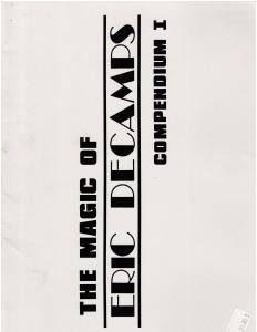 Cover Image for The Magic of Eric DeCamps