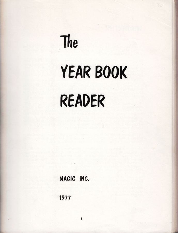 The Year Book Reader